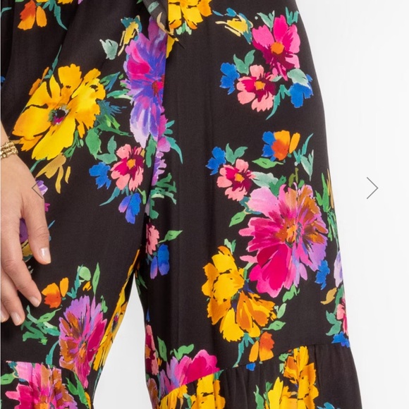 Johnny Was Poppy Silk Tiered Pants NWT - Picture 13 of 14